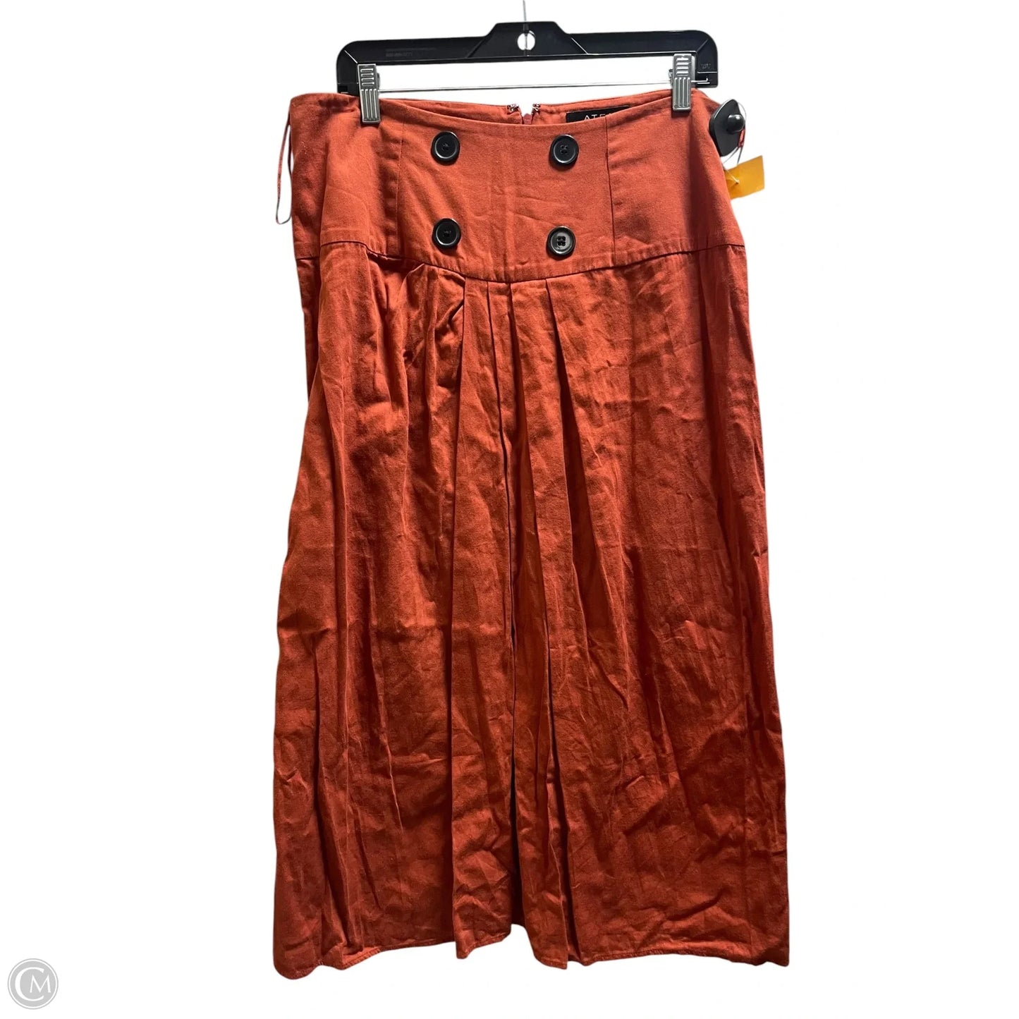 Skirt Maxi By Anthropologie In Orange, Size: L