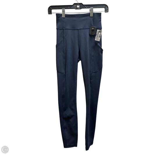 Athletic Leggings By Lululemon In Navy, Size: 4