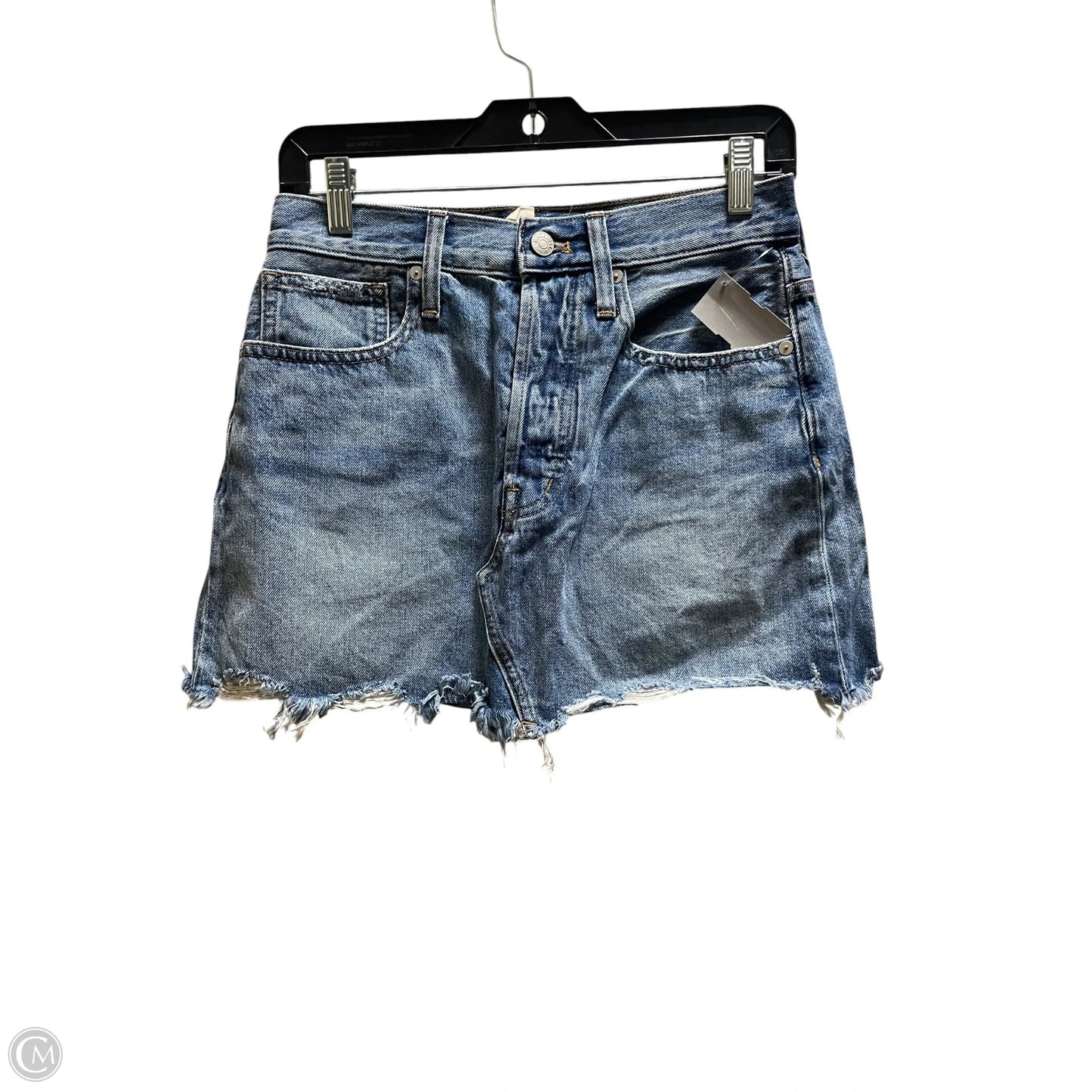 Skirt Mini & Short By Madewell In Blue Denim, Size: 0