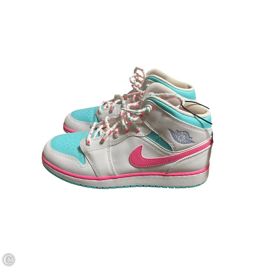 Shoes Luxury Designer By Jordan In White, Size: 8.5