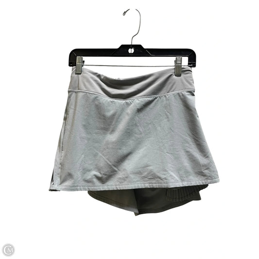 Athletic Skirt By Lululemon In Grey, Size: 8