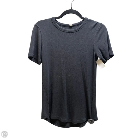 Top Short Sleeve By Lululemon In Black, Size: S