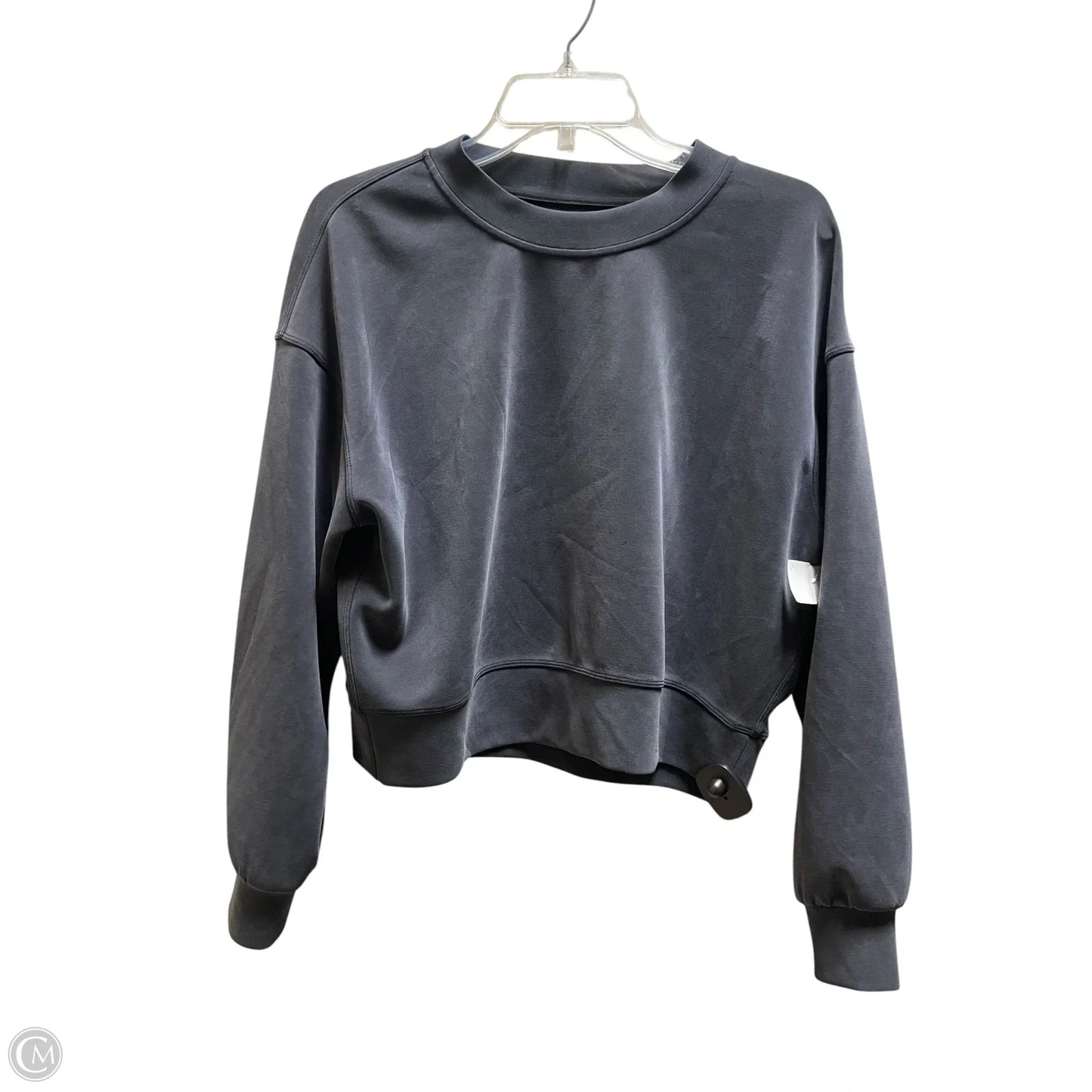 Athletic Sweatshirt Collar By Lululemon In Grey, Size: 4