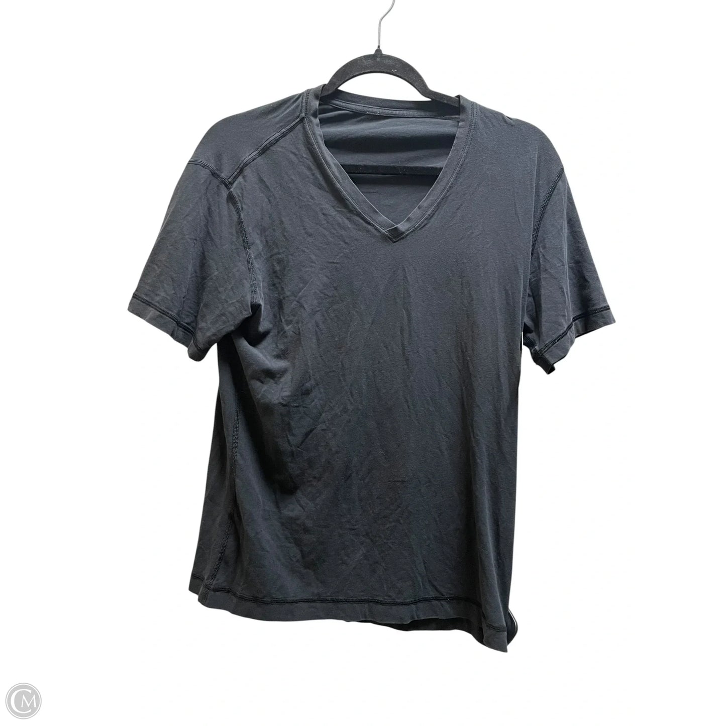 Top Short Sleeve By Lululemon In Black, Size: S