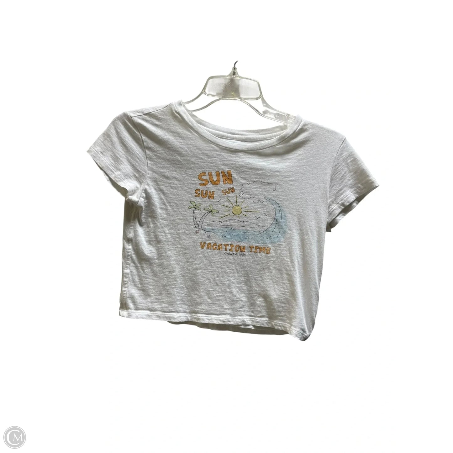Top Short Sleeve By Aerie In White, Size: Xs