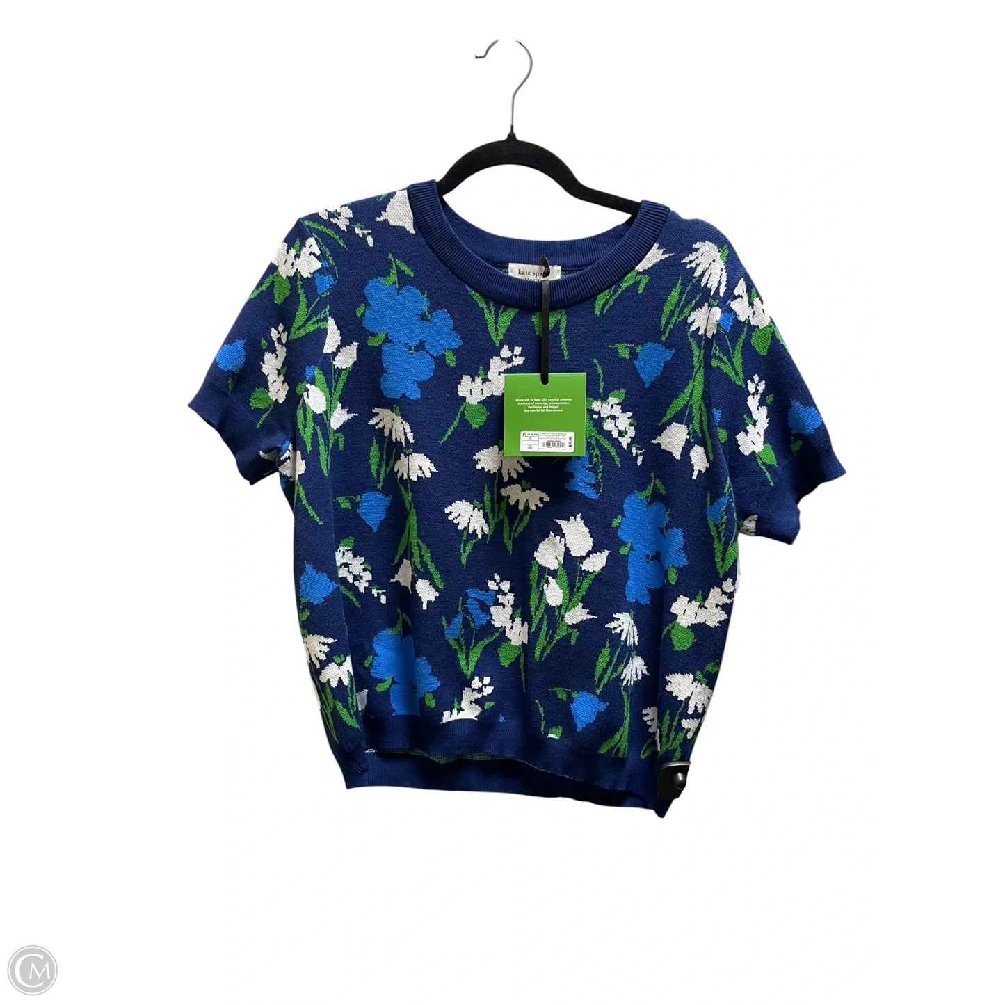 Top Short Sleeve Designer By Kate Spade In Blue, Size: Xl
