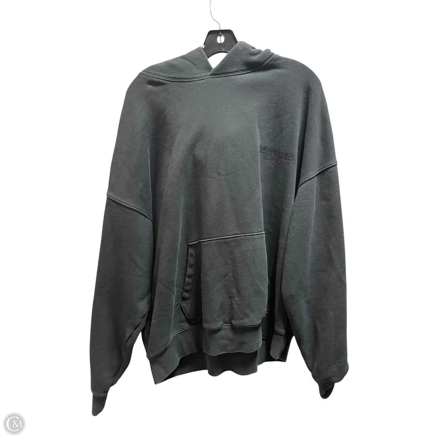 Sweatshirt Hoodie By Essentials In Black, Size: L