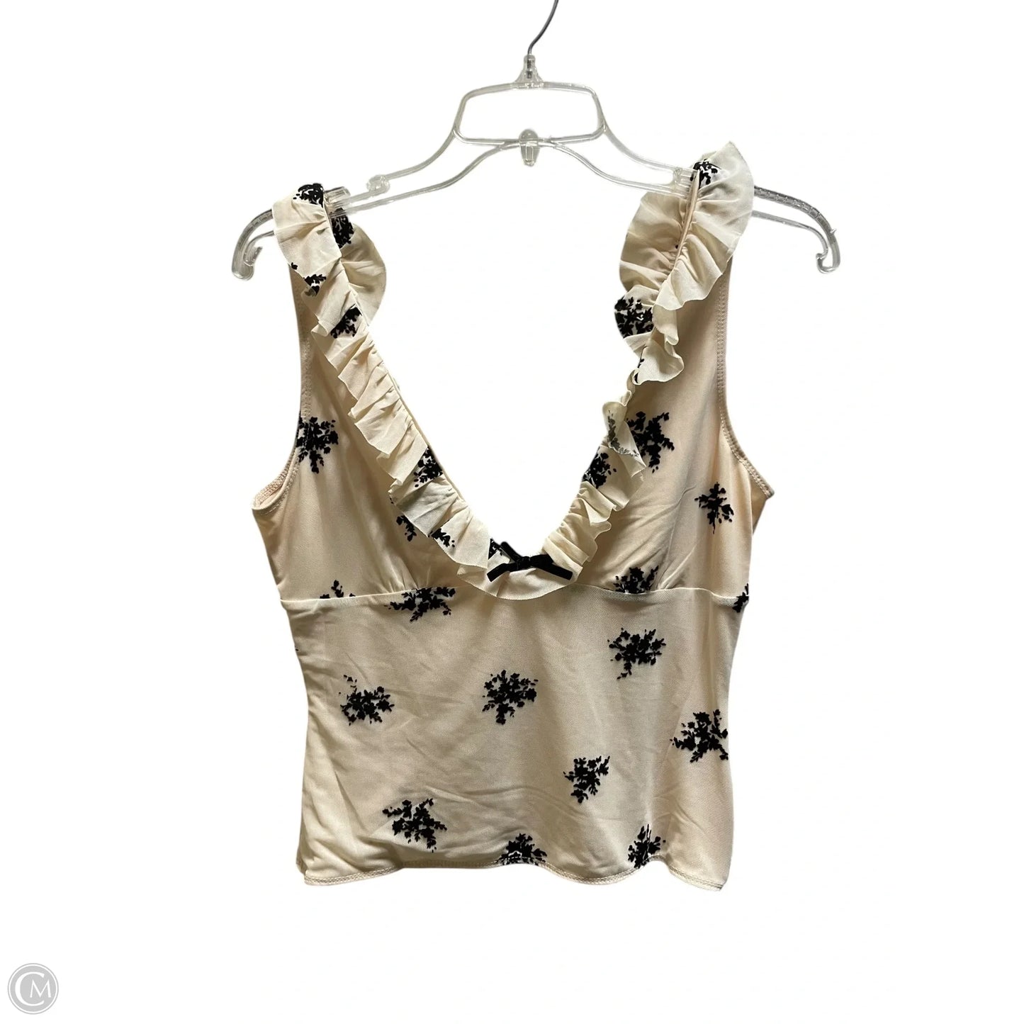 Top Sleeveless By Clothes Mentor In Tan, Size: L