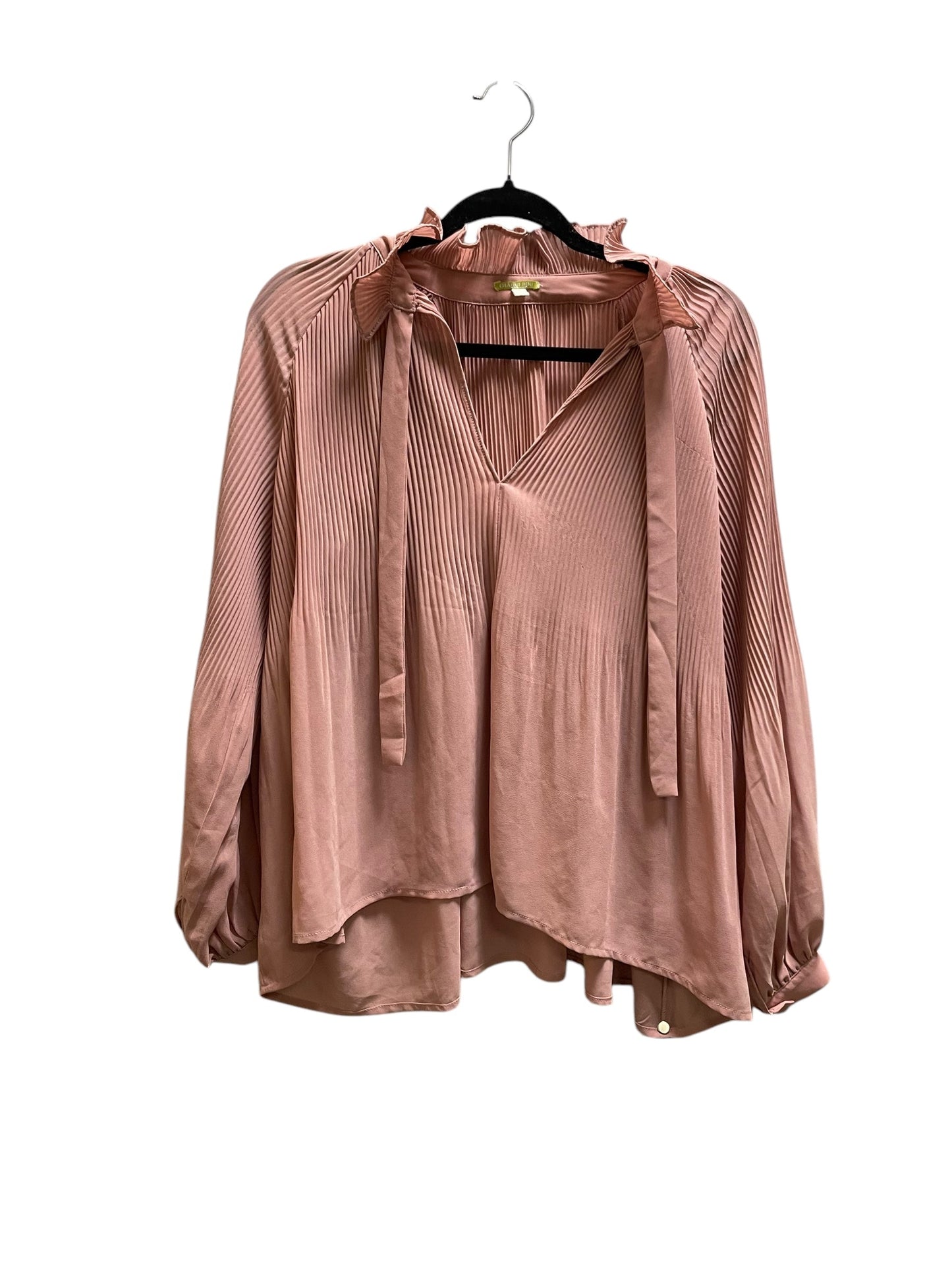 Top Long Sleeve By Gianni Bini In Pink, Size: S