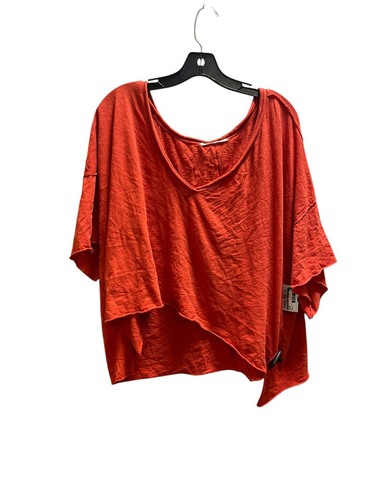 Top Short Sleeve By We The Free In Orange, Size: L