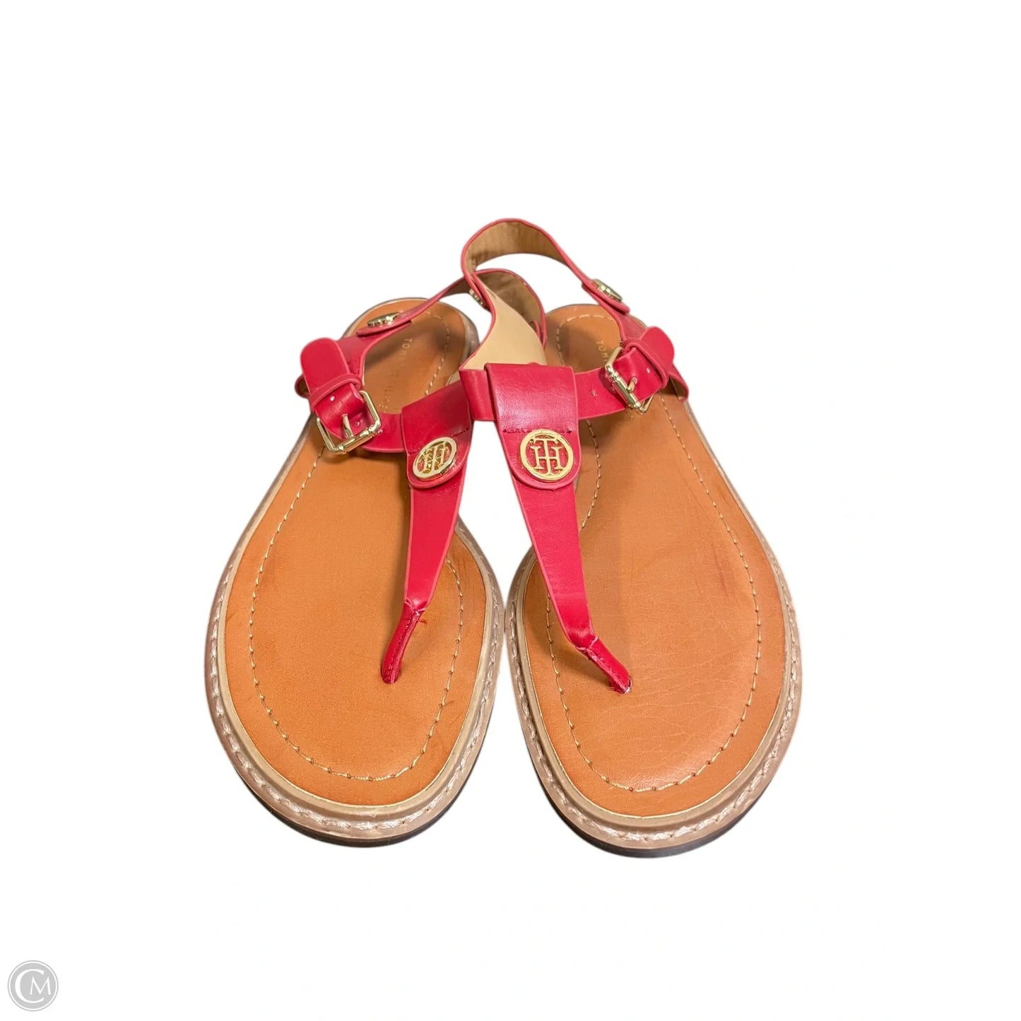 Sandals Flats By Tommy Hilfiger In Red, Size: 6.5