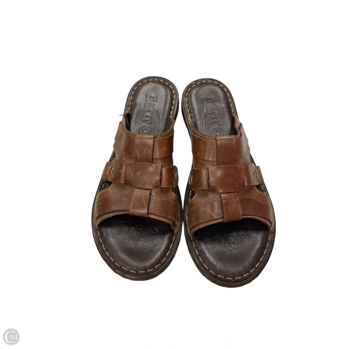 Sandals Flats By Born In Brown, Size: 11