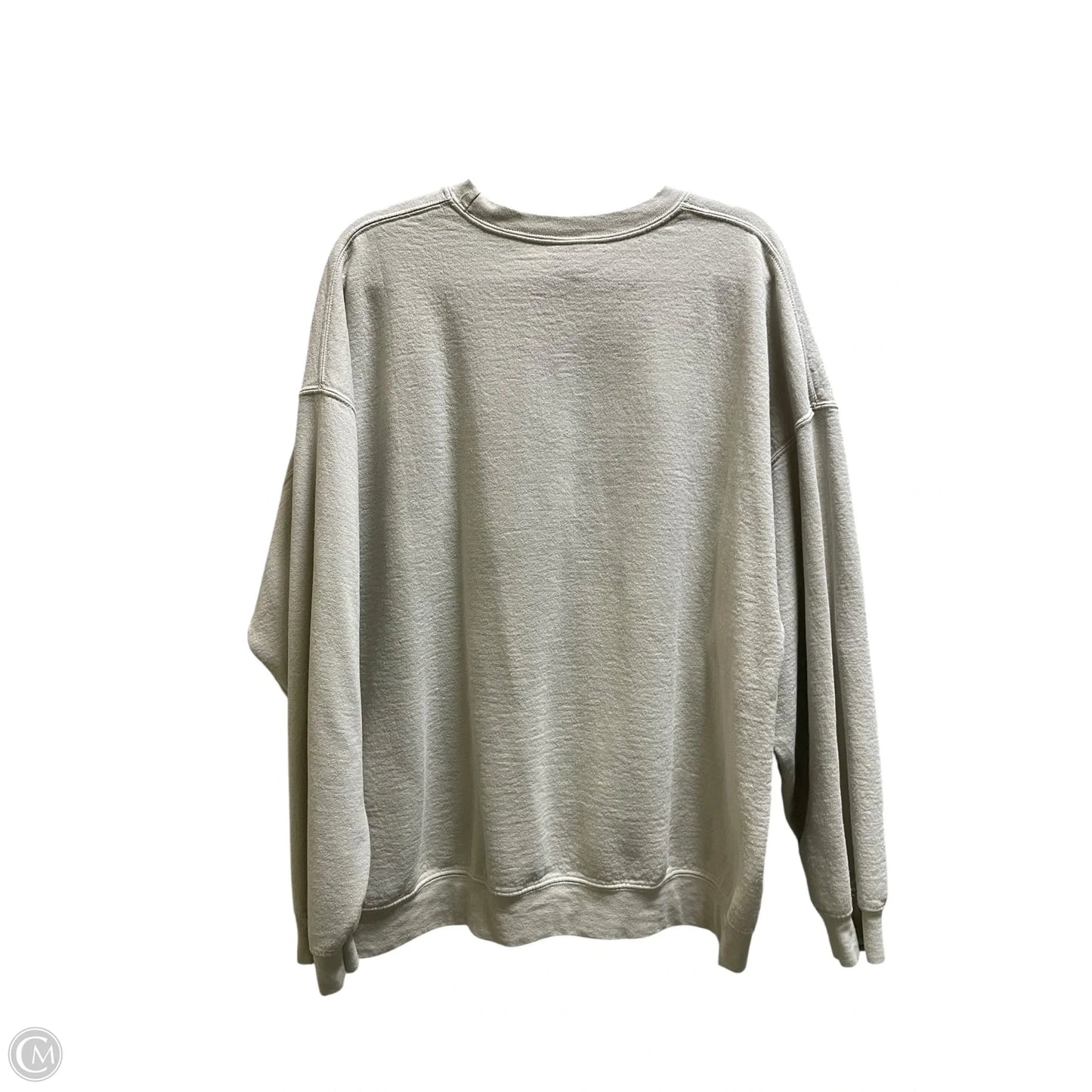 Sweatshirt Crewneck By Clothes Mentor In Tan, Size: 2x