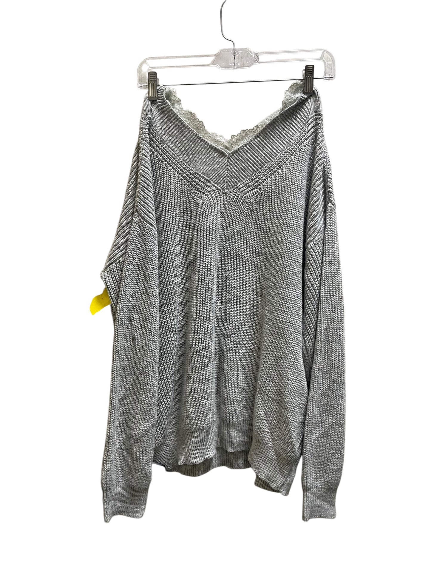 Sweater By Hem & Thread In Grey, Size: L