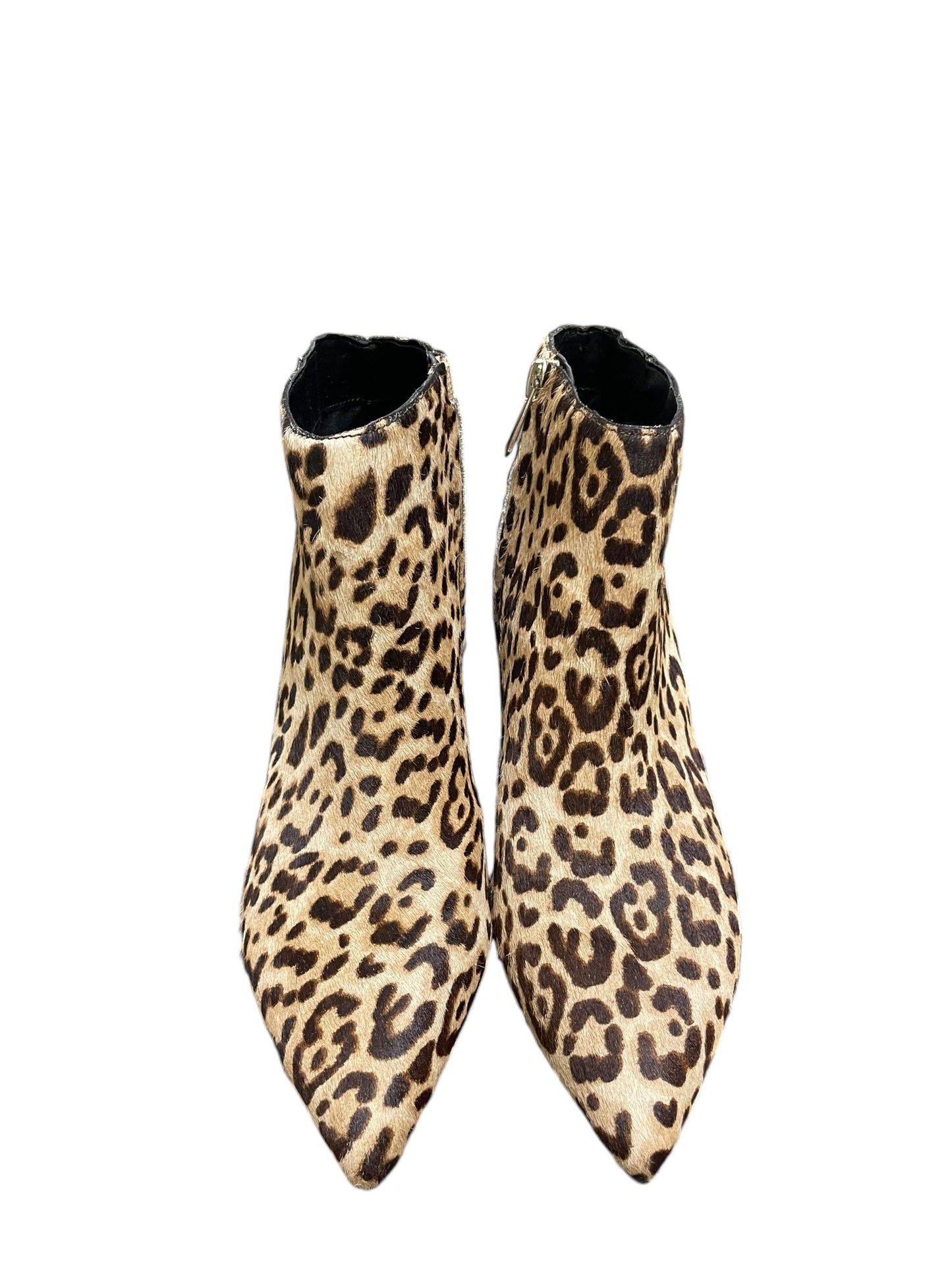 Boots Ankle Heels By Sam Edelman In Animal Print, Size: 6.5