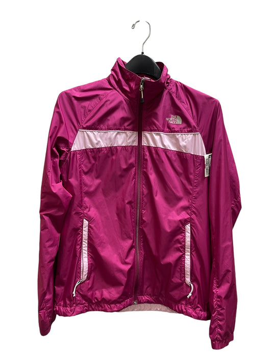 Athletic Jacket By North Face In Pink, Size: M