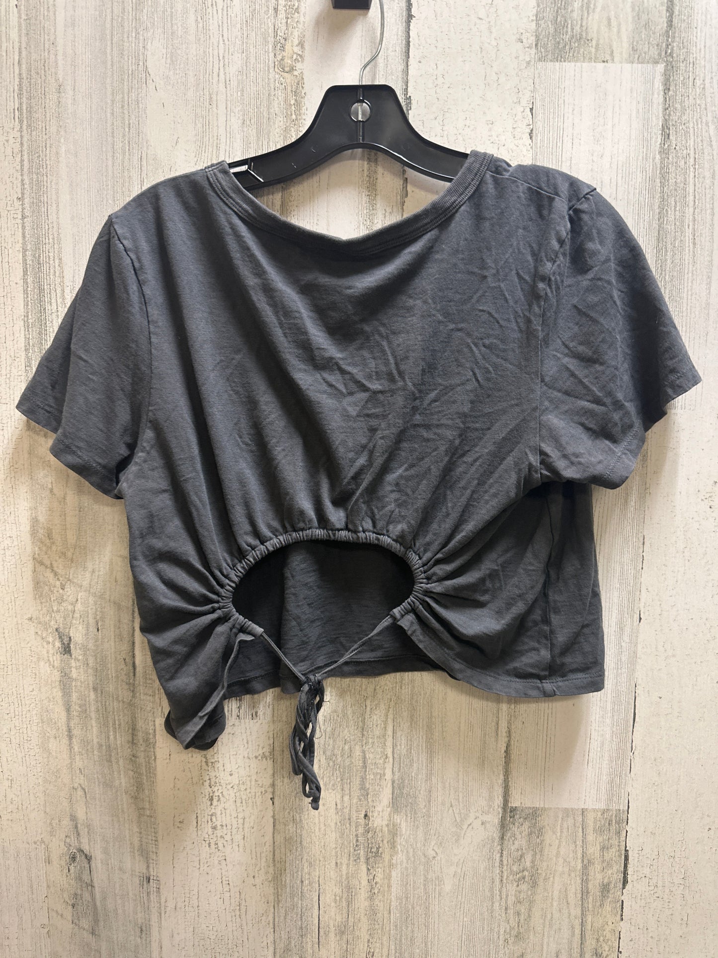 Black Top Short Sleeve Basic Aerie, Size L