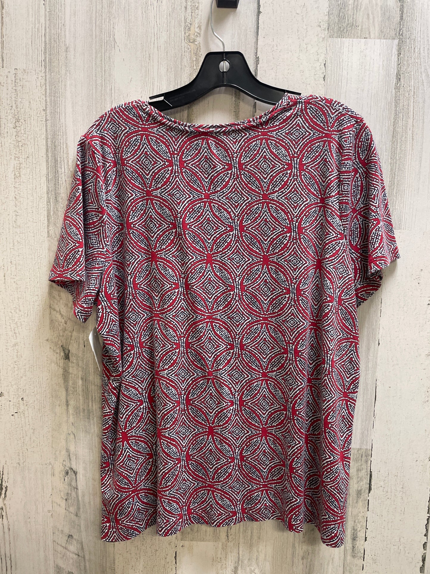 Red Top Short Sleeve Croft And Barrow, Size 1x