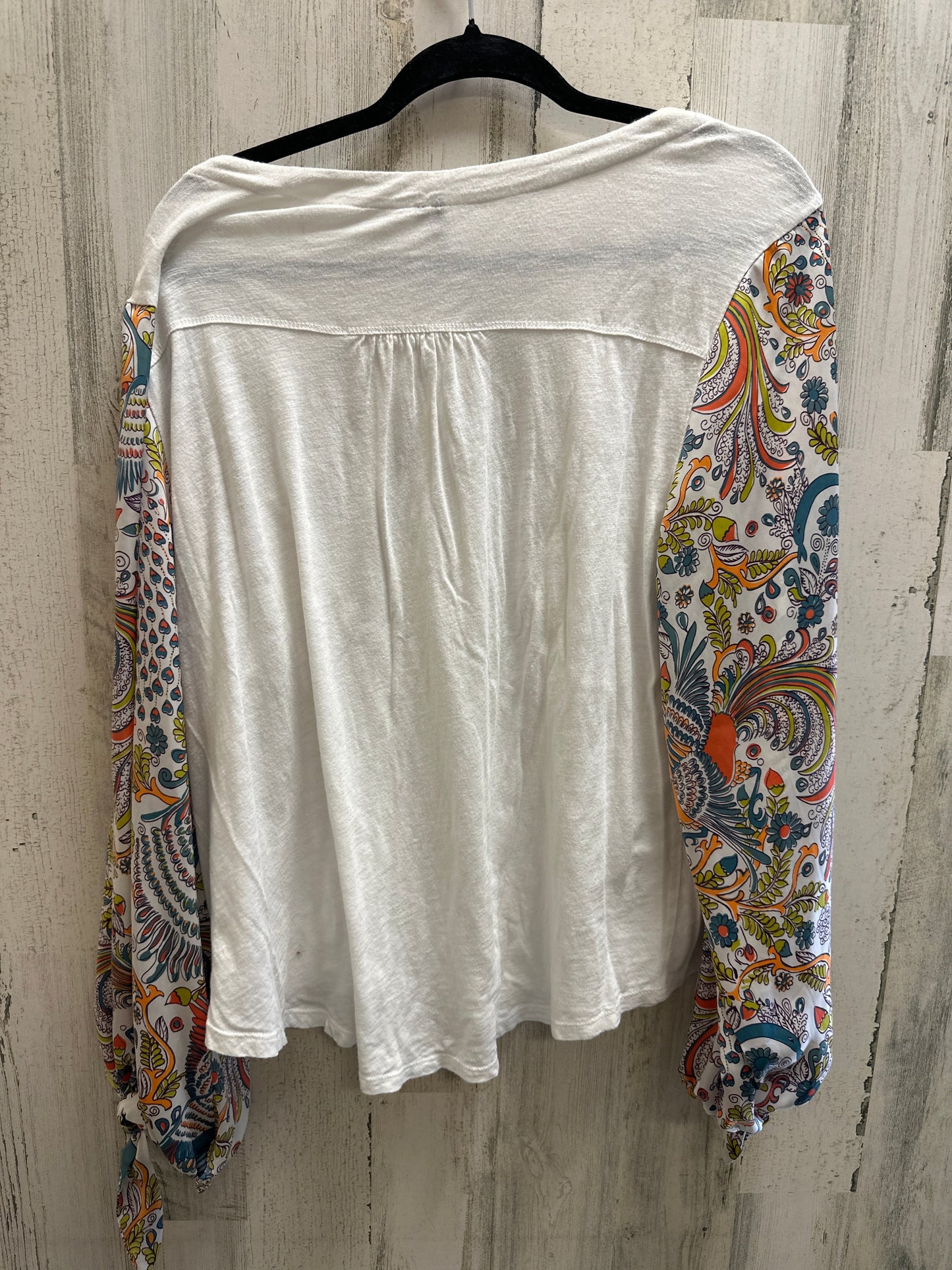 White Top Long Sleeve Anthropologie, Size Xl