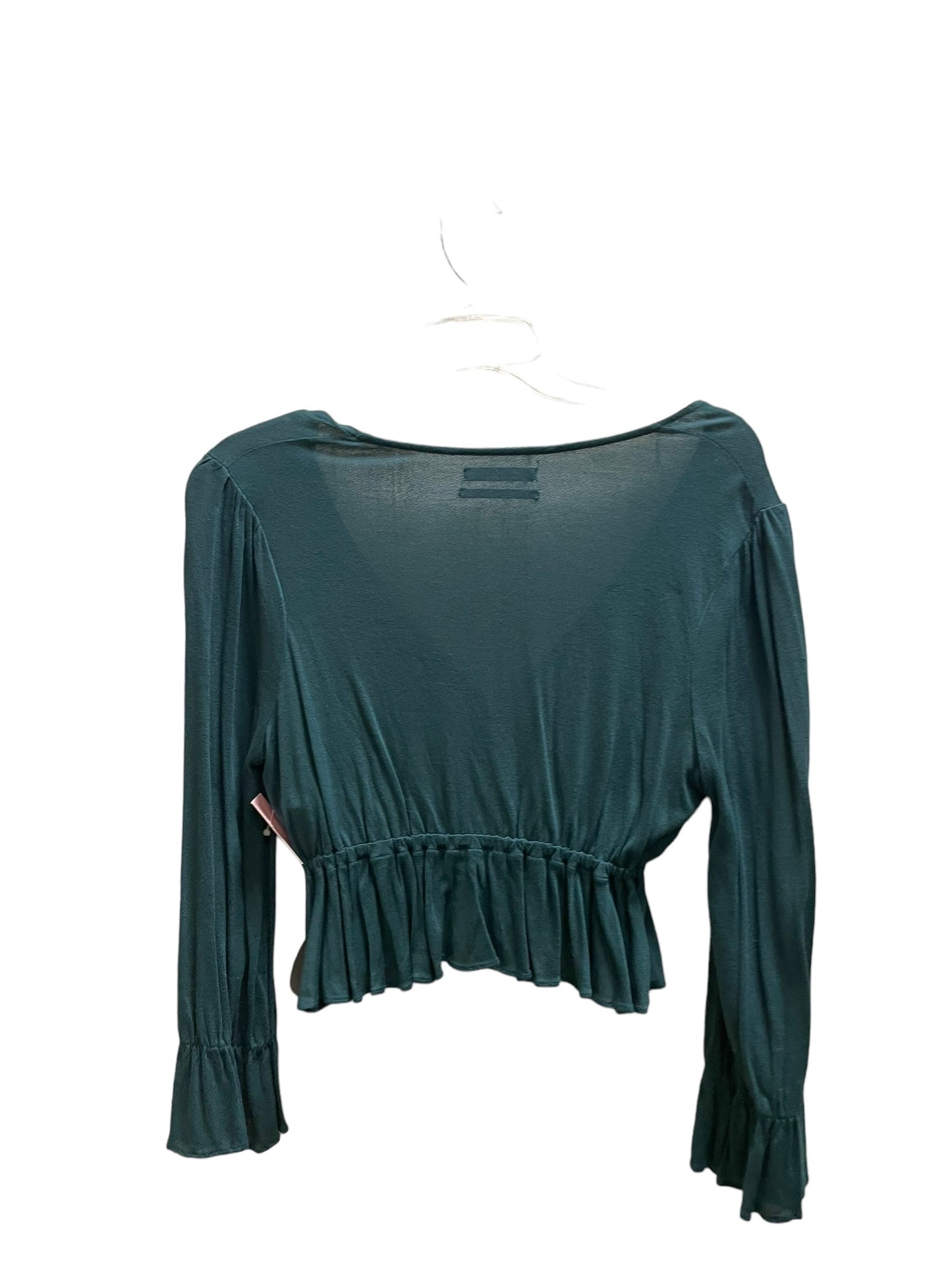 Top Long Sleeve By Urban Outfitters In Green, Size: S