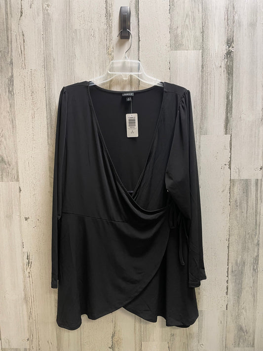 Top Long Sleeve By Torrid In Black, Size: 3x