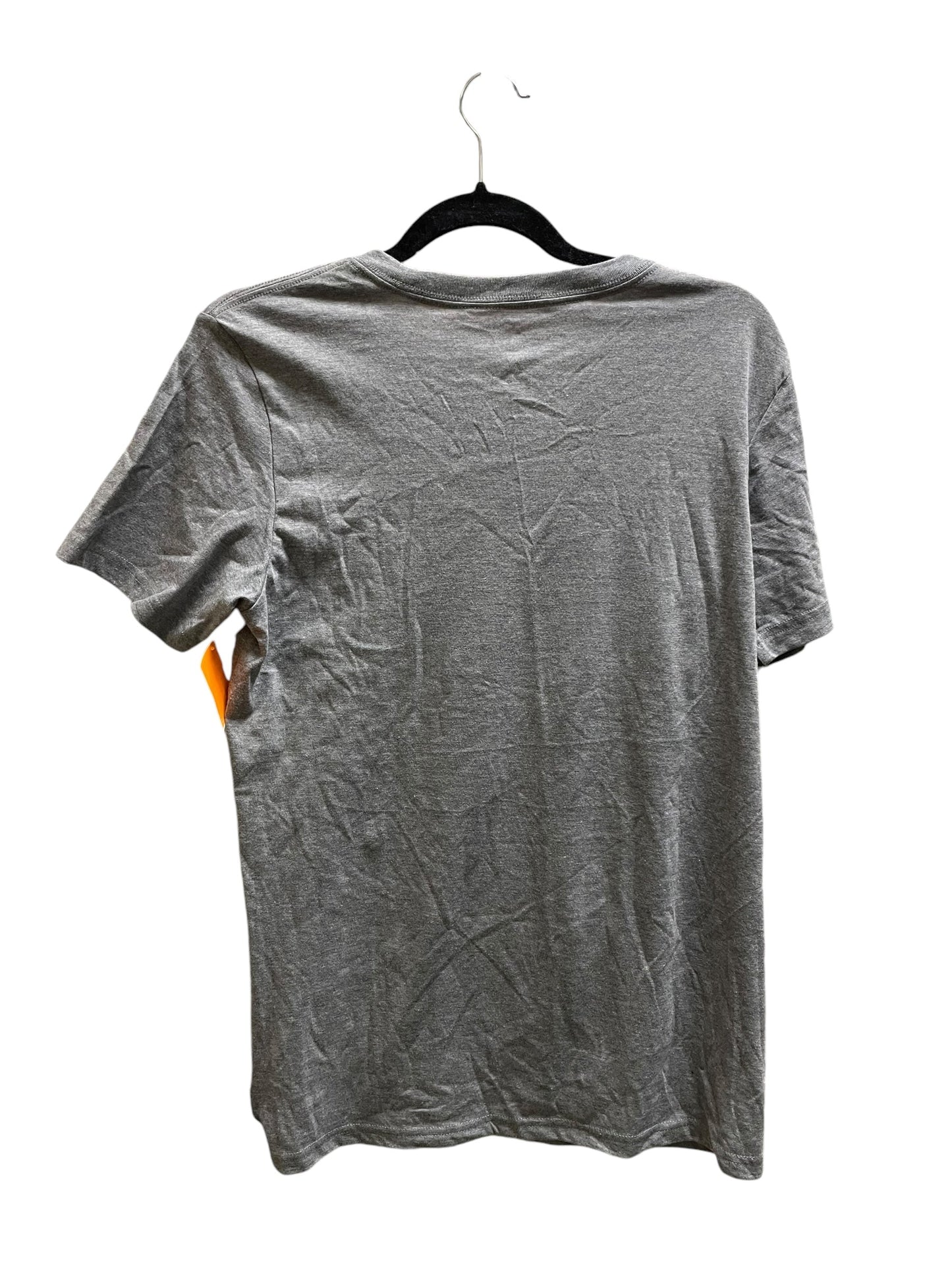 Athletic Top Short Sleeve By Adidas In Grey, Size: Xl