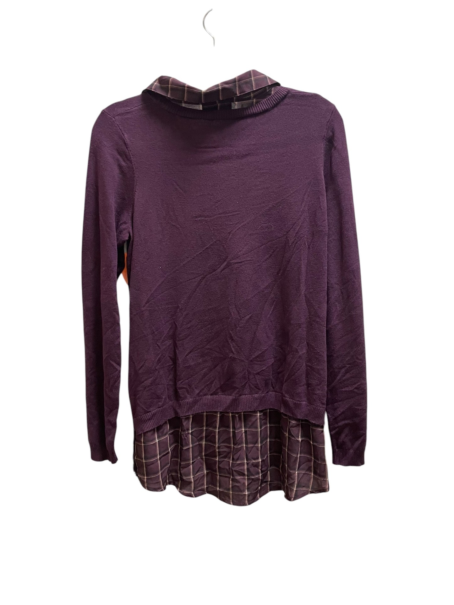 Top Long Sleeve By Adrianna Papell In Purple, Size: M