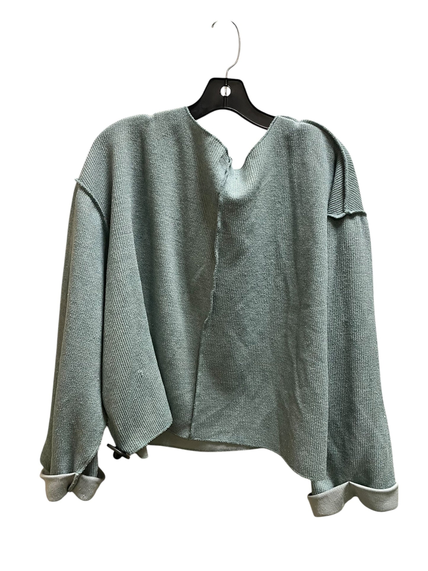 Top Long Sleeve By Urban Outfitters In Green, Size: L