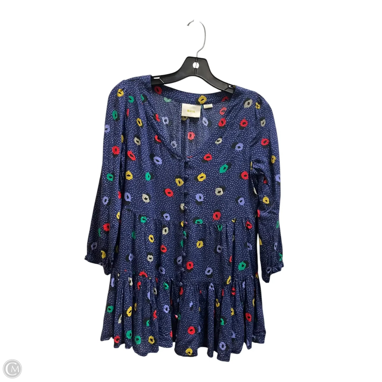 Top Long Sleeve By Maeve In Blue, Size: Xs