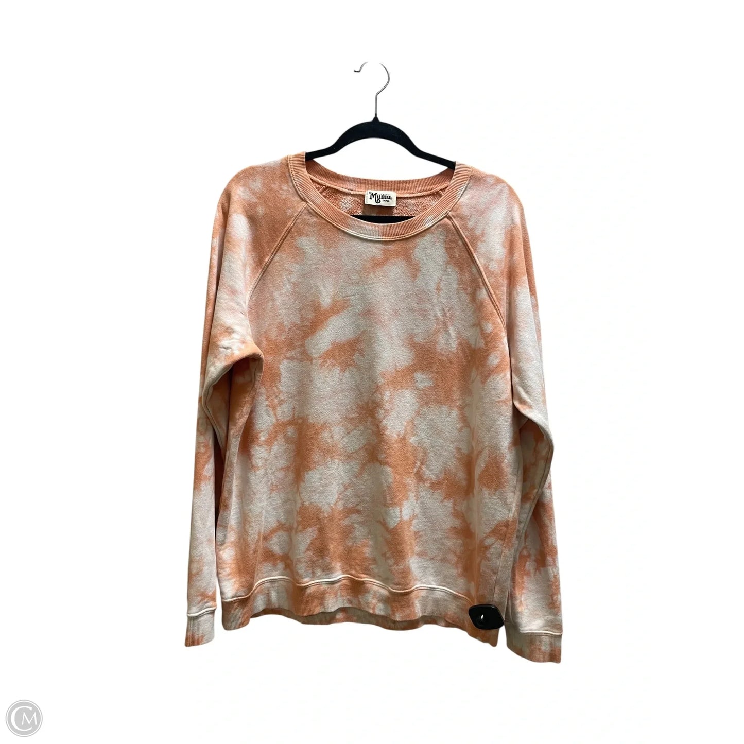 Sweatshirt Crewneck By Mumu In Orange, Size: S