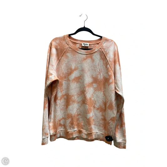 Sweatshirt Crewneck By Mumu In Orange, Size: S