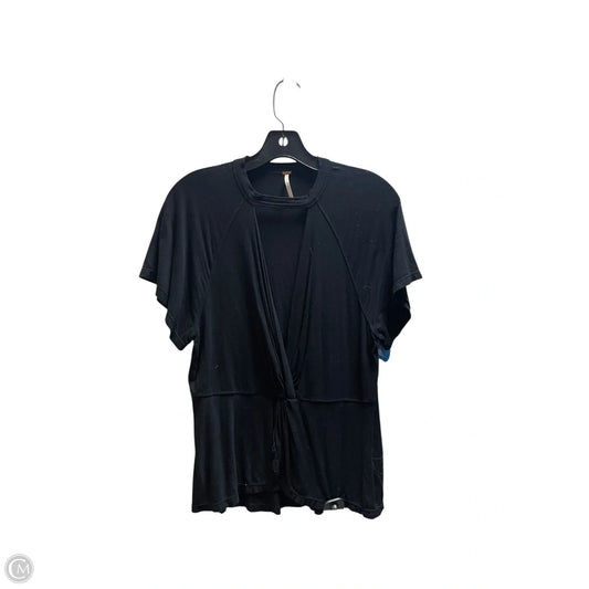 Top Short Sleeve By Free People In Black, Size: M