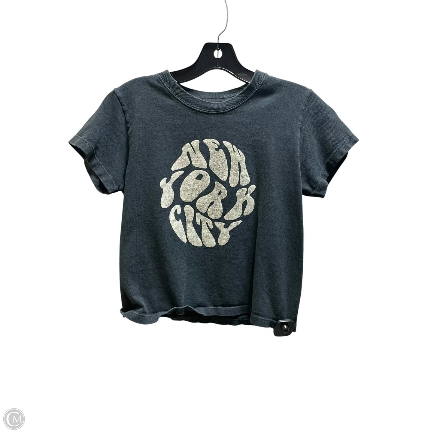 Top Short Sleeve By John Galt In Grey, Size: S