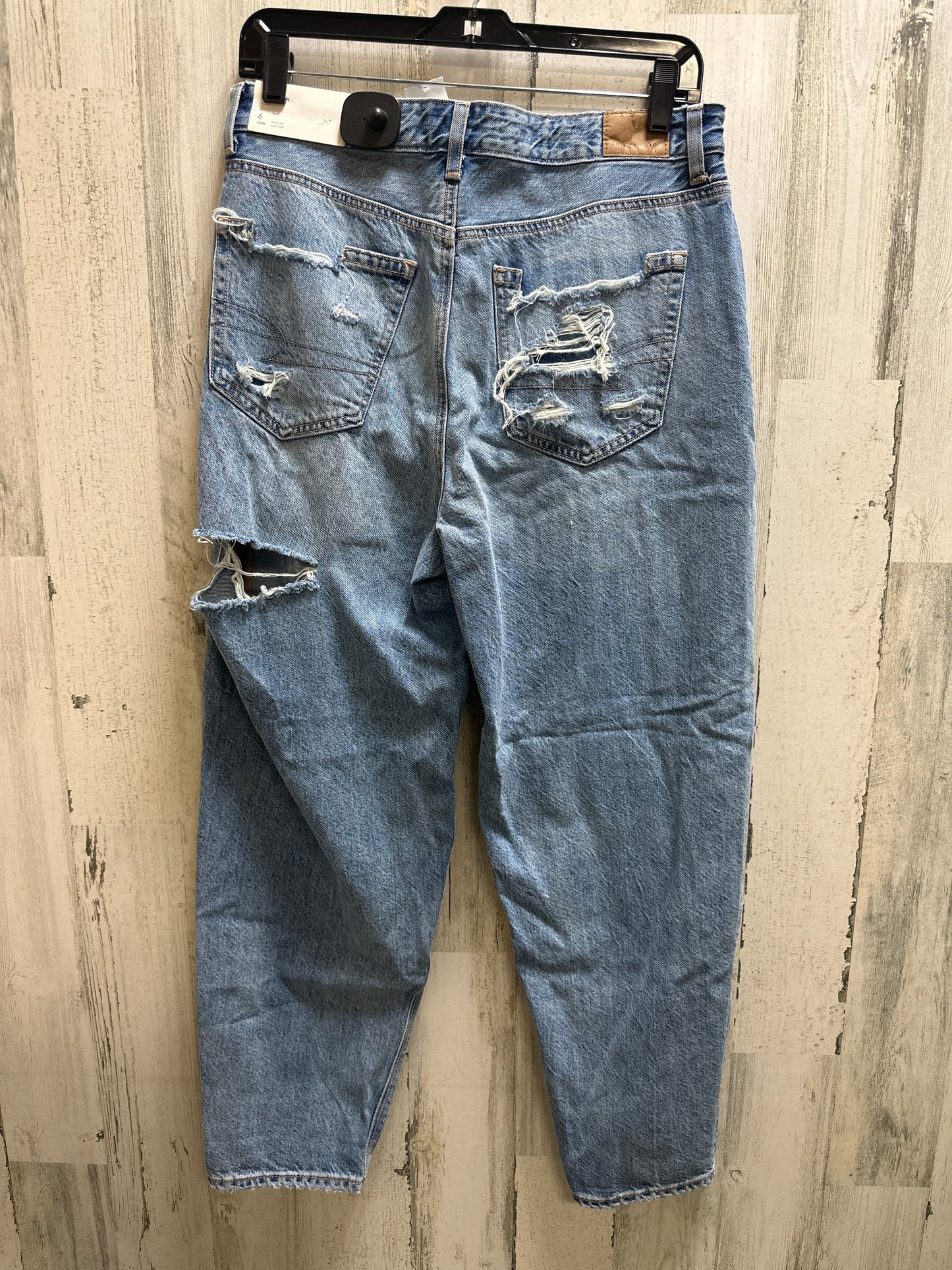 Blue Denim Jeans Boyfriend American Eagle, Size 6