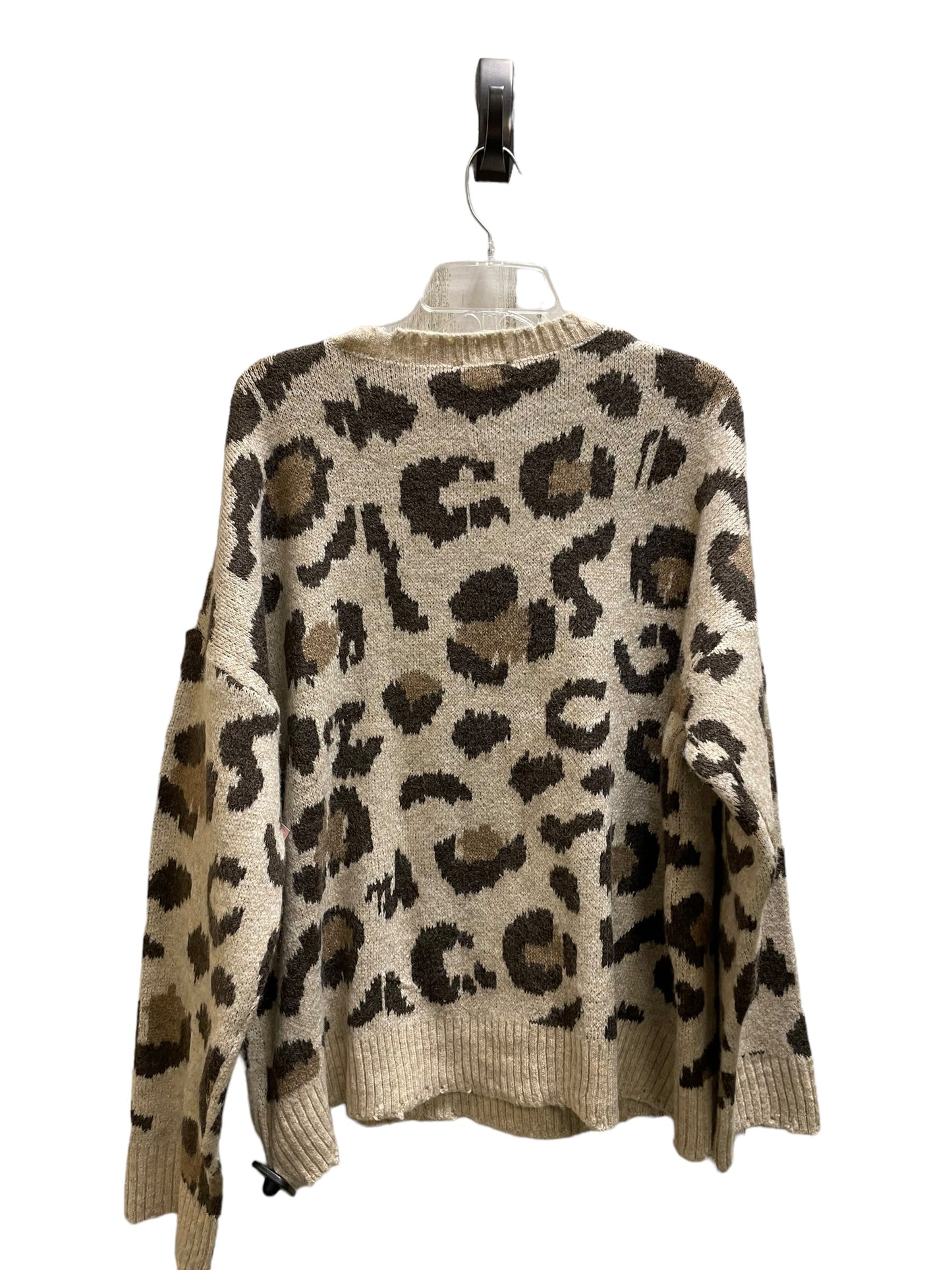 Sweater By Very J In Animal Print, Size: L