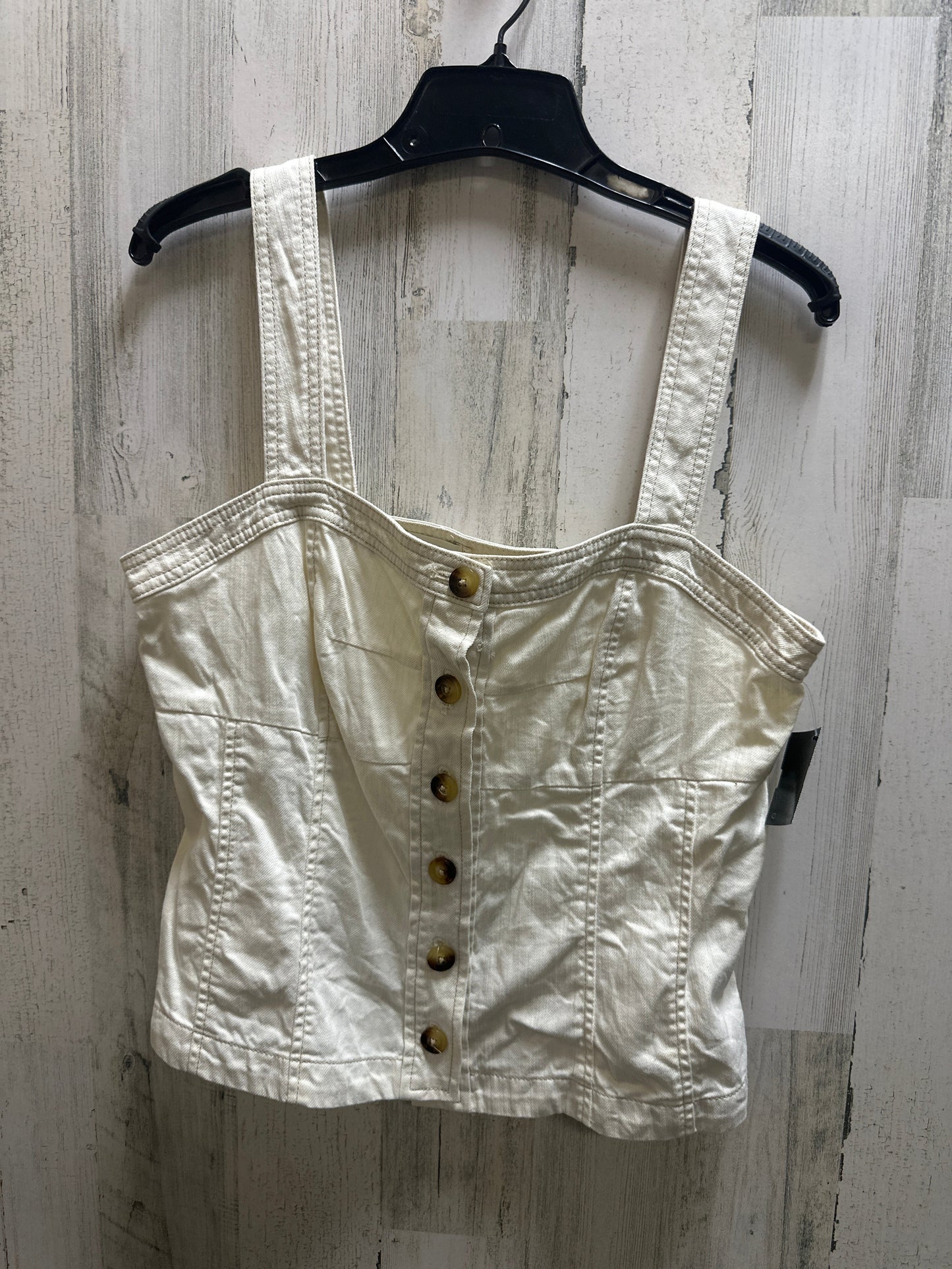 Cream Top Sleeveless Pilcro, Size L