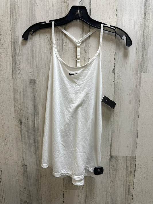 White Athletic Tank Top Nike Apparel, Size S