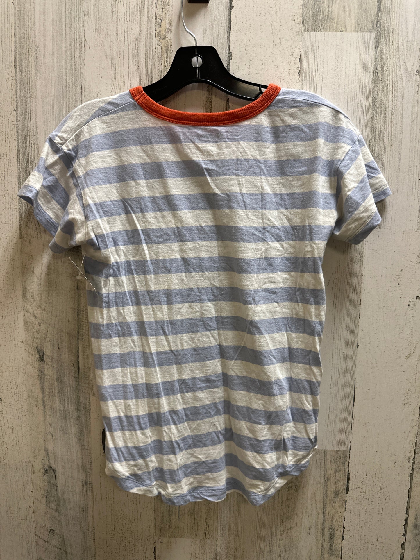 Blue Top Short Sleeve Madewell, Size Xxs