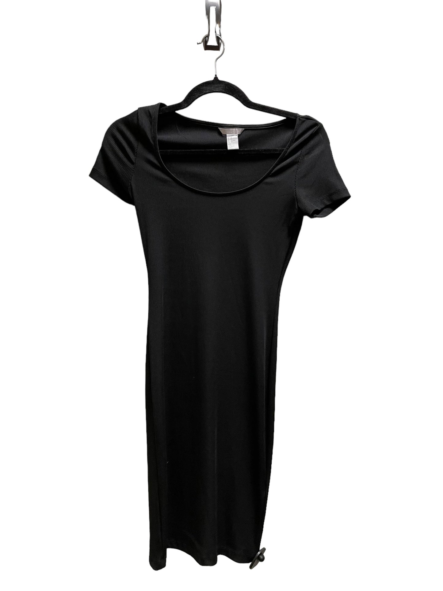 Dress Casual Midi By H&m In Black, Size: Xs