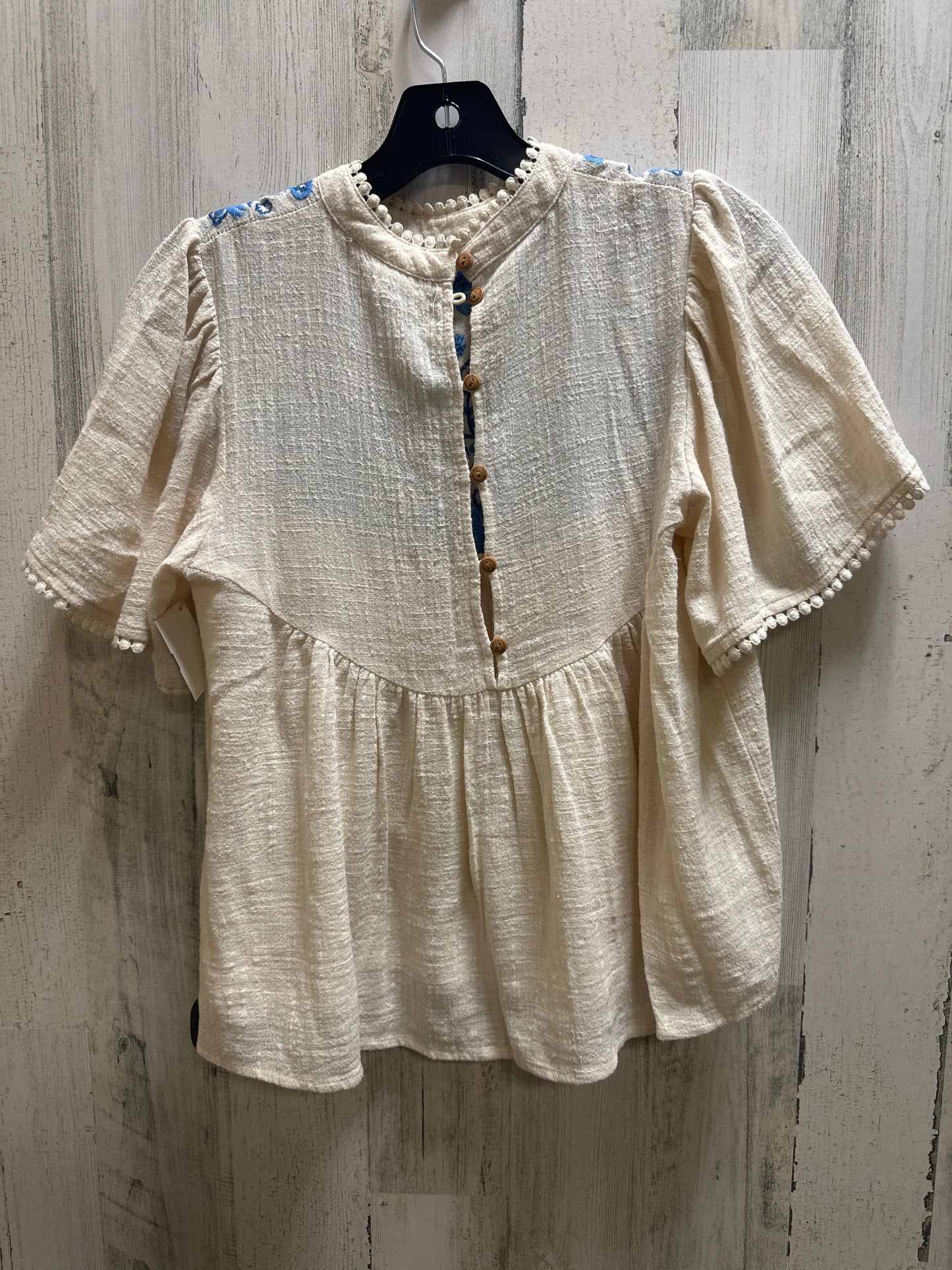 Beige Top Short Sleeve Thml, Size Xs