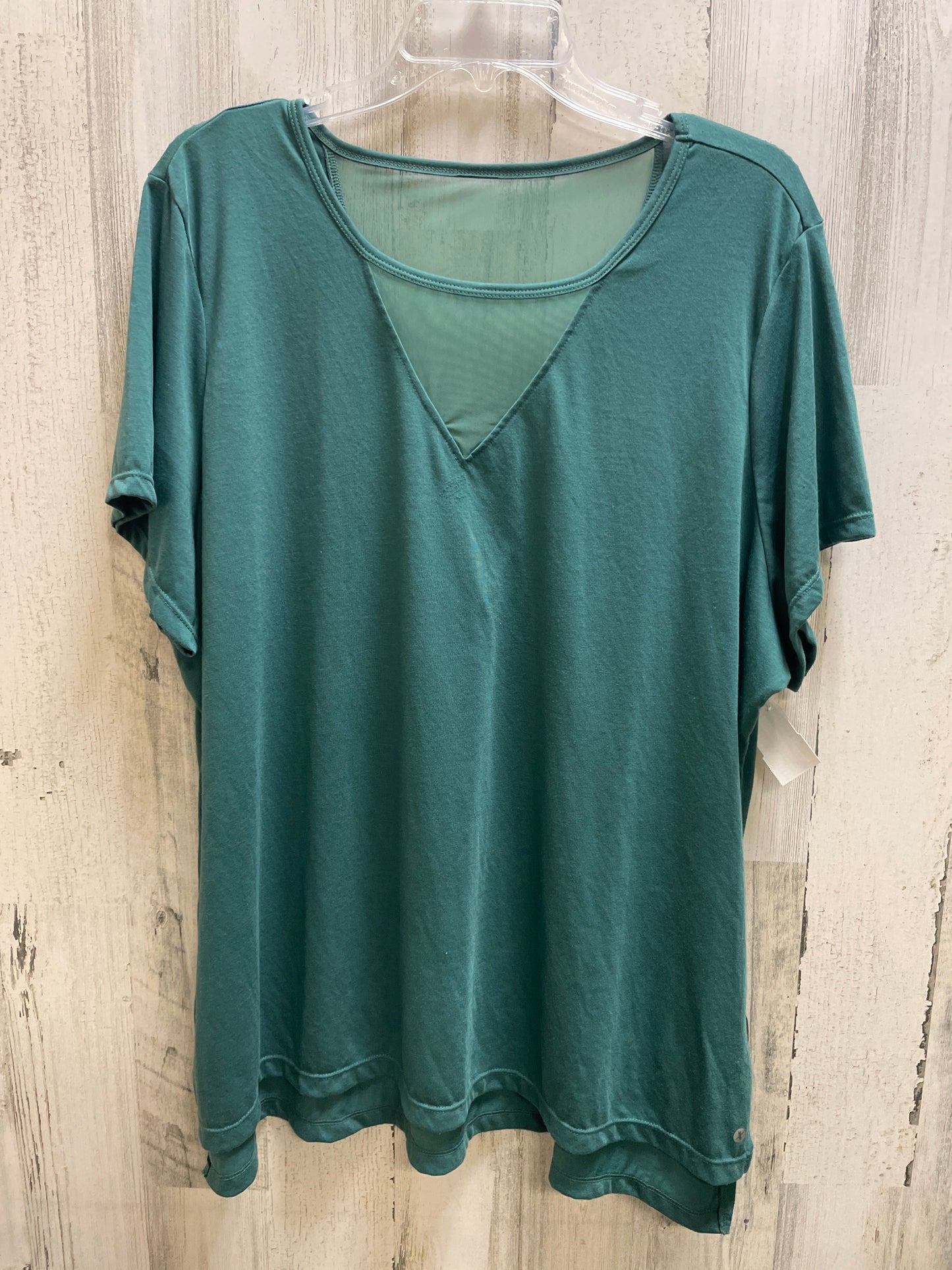 Top Short Sleeve By Xersion In Green, Size: 3x