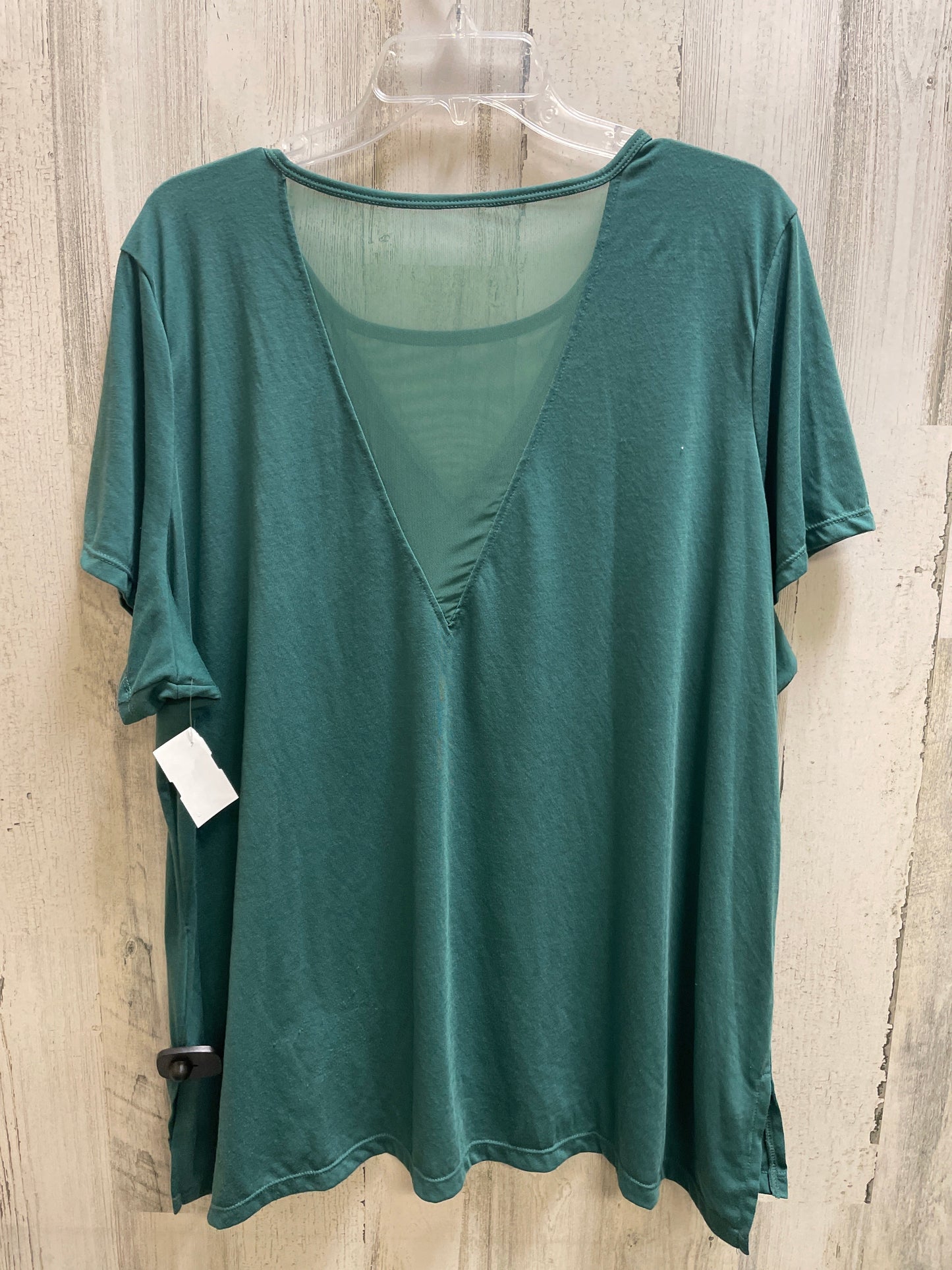 Top Short Sleeve By Xersion In Green, Size: 3x