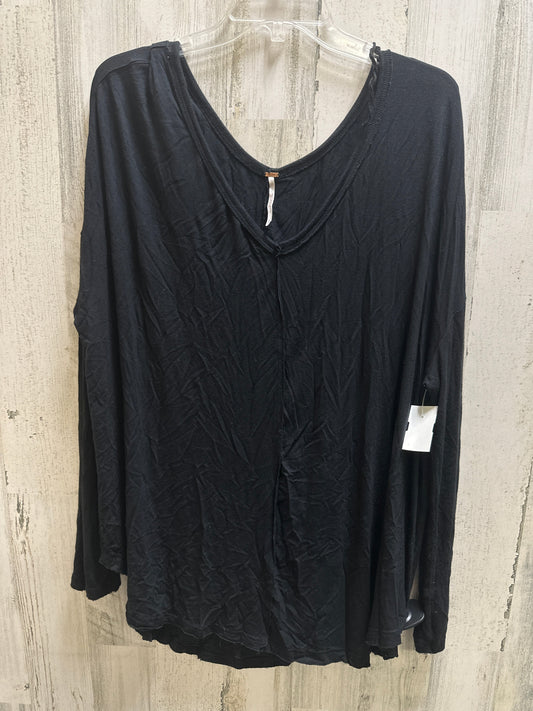 Black Top Long Sleeve Free People, Size L