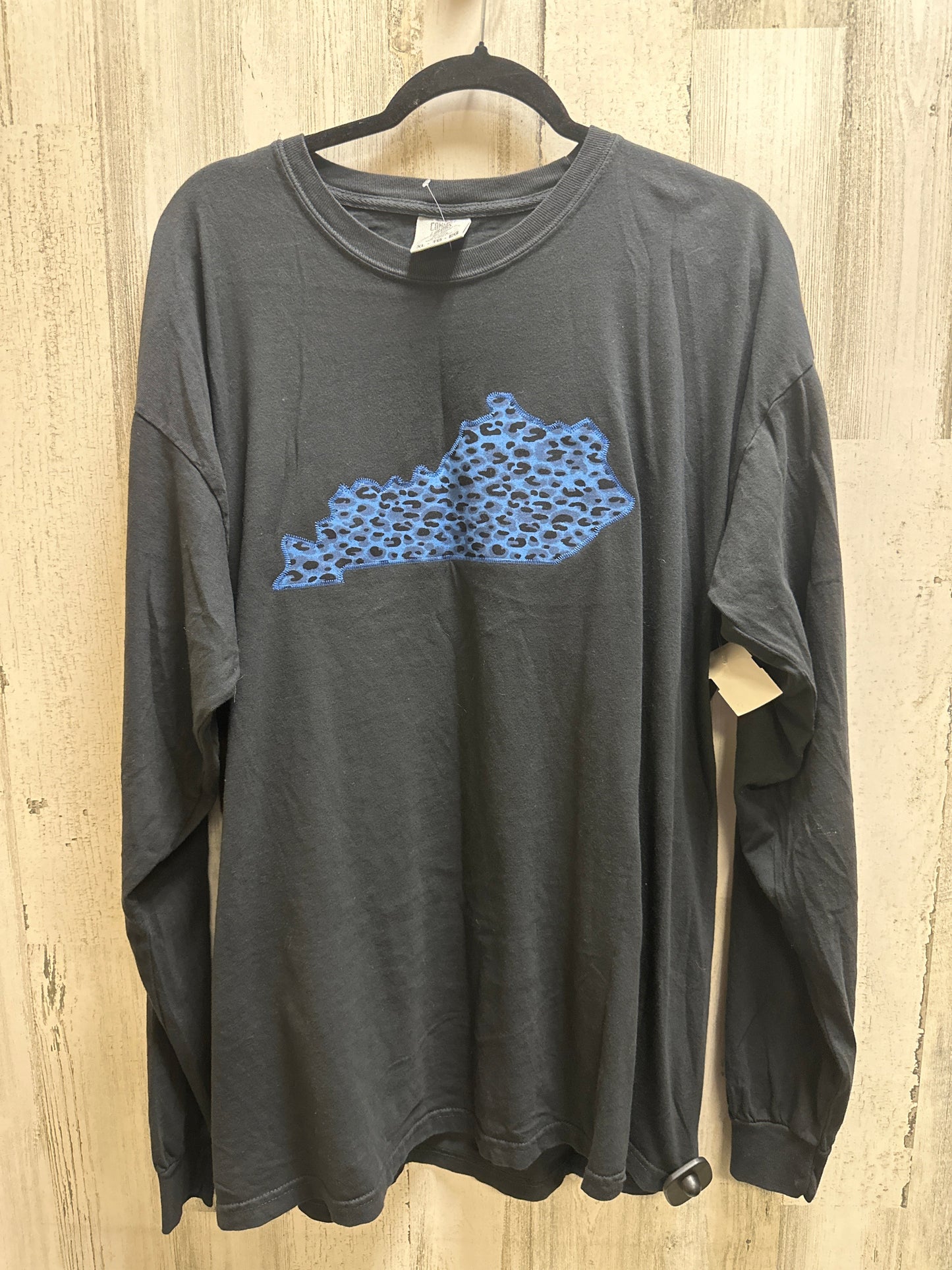 Grey Top Long Sleeve Comfort Colors, Size Xl