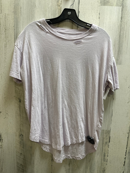 Purple Top Short Sleeve Aerie, Size Xs