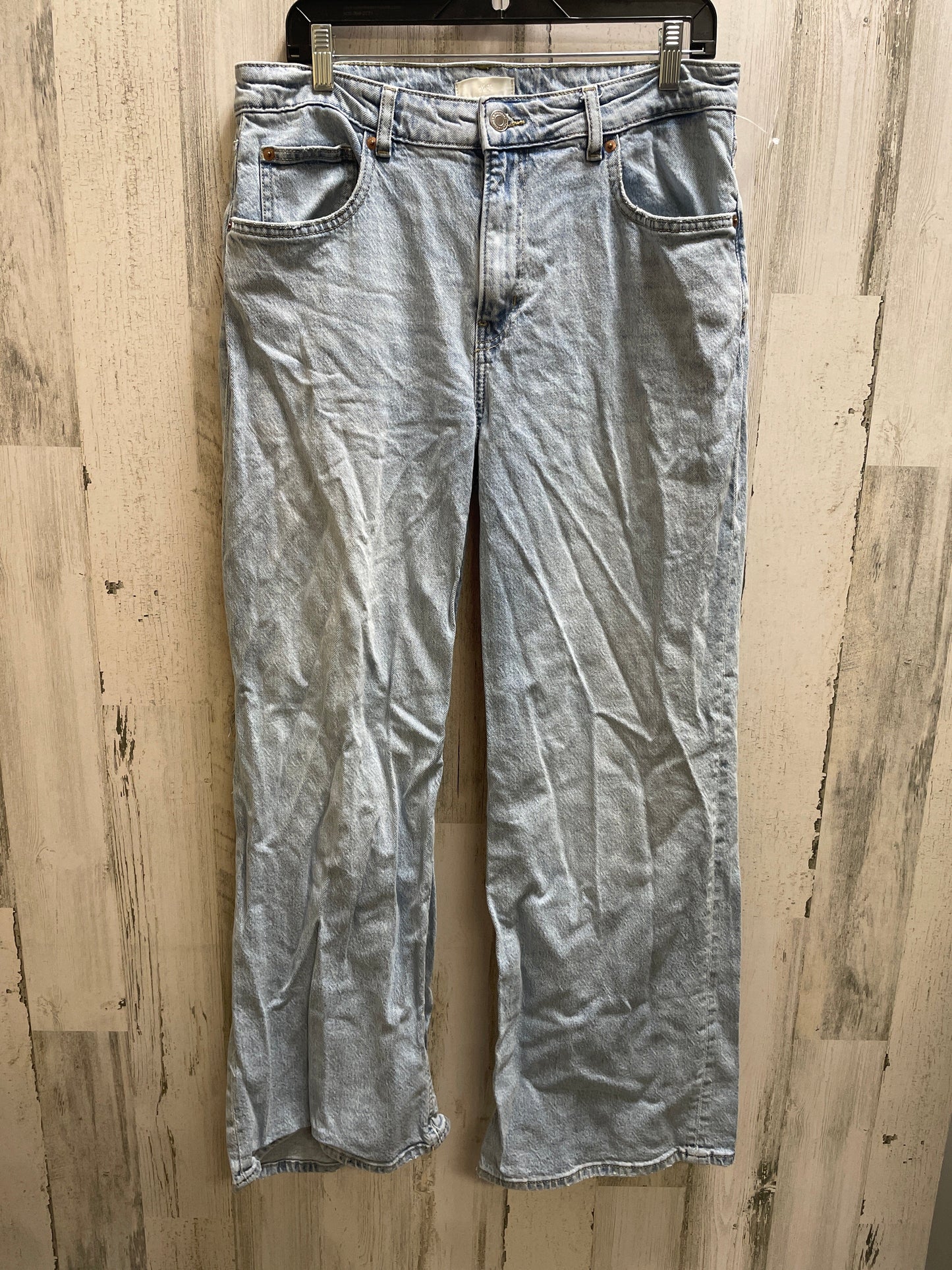 Jeans Boyfriend By H&m In Blue Denim, Size: 14