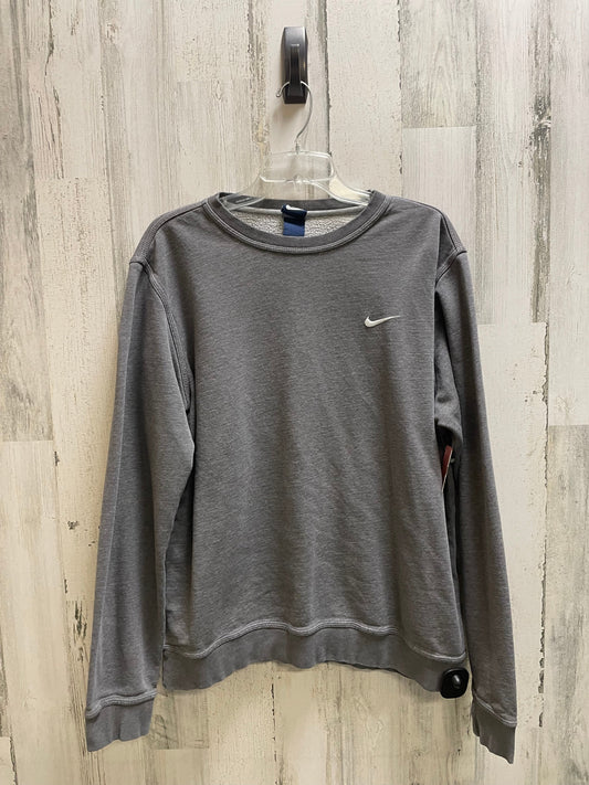 Sweatshirt Crewneck By Nike Apparel In Grey, Size: L