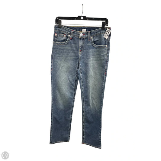 Jeans Skinny By True Religion In Blue Denim, Size: 4