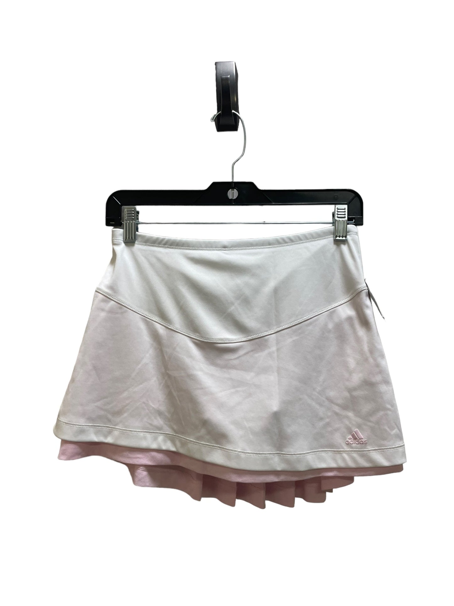 Athletic Skirt By Adidas In White, Size: M