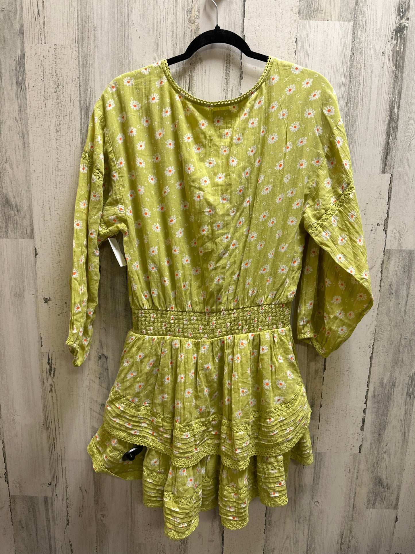 Green Dress Casual Midi Aerie, Size M